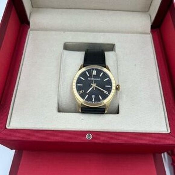 Men's Salvatore Ferragamo, Swiss watch 42 mm black strap NWT - Picture 10 of 10